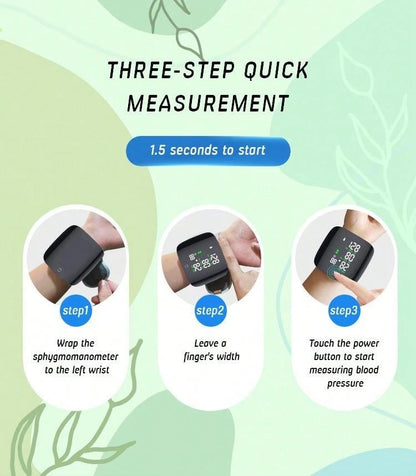 🌟Your Deal: 50% OFF🌟Rechargeable LED Wrist Blood Pressure Monitor - Voice Broadcast