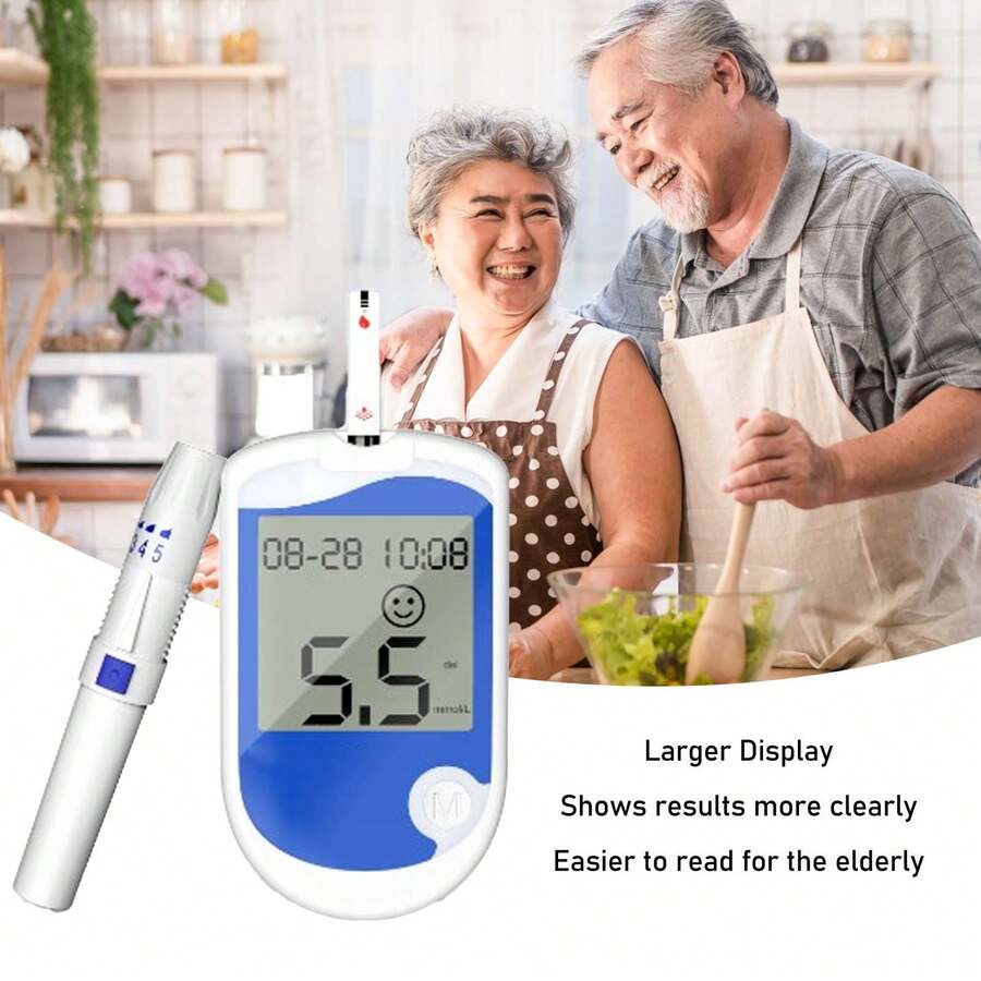 🚨Hot Offer: 50% OFF🚨Blood Glucose Monitor Kit with Large Display – 50 Test Strips