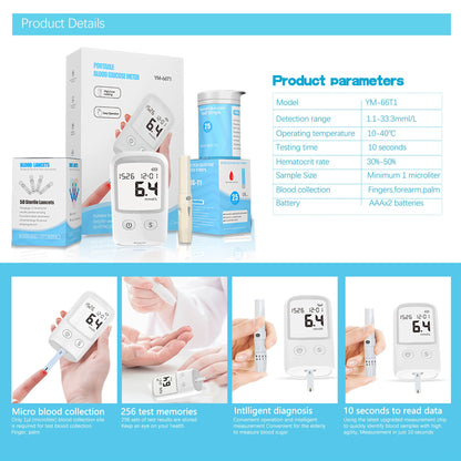 ⏳Limited Stock – 50% OFF⏳Portable Blood Glucose Meter Kit