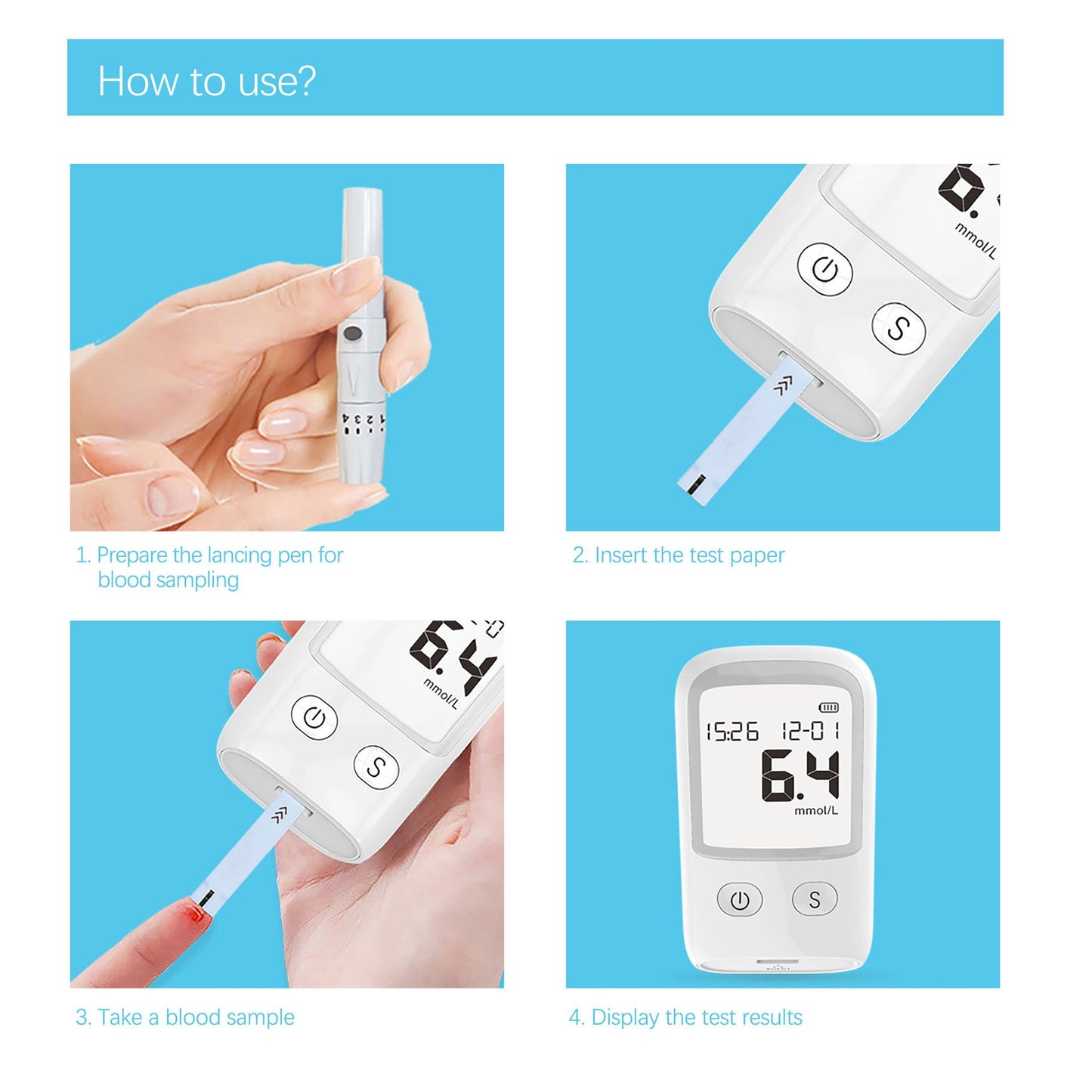 ⏳Limited Stock – 50% OFF⏳Portable Blood Glucose Meter Kit